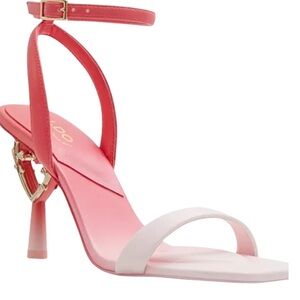 Aldo Lovethrone Novelty Heart Stiletto Sandals